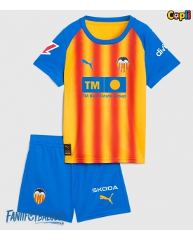 Valencia Echipament de Fotbal Replică 2025-26 Copii Treilea (+ Șorturi)